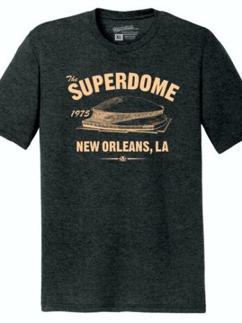 Louisiana Superdome 1975 Football Tri-Blend Tee